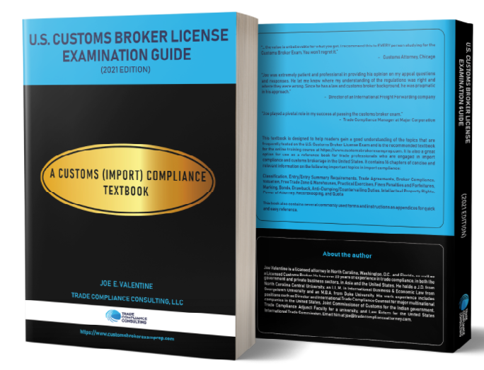 Textbook Customs Broker Exam Guide
